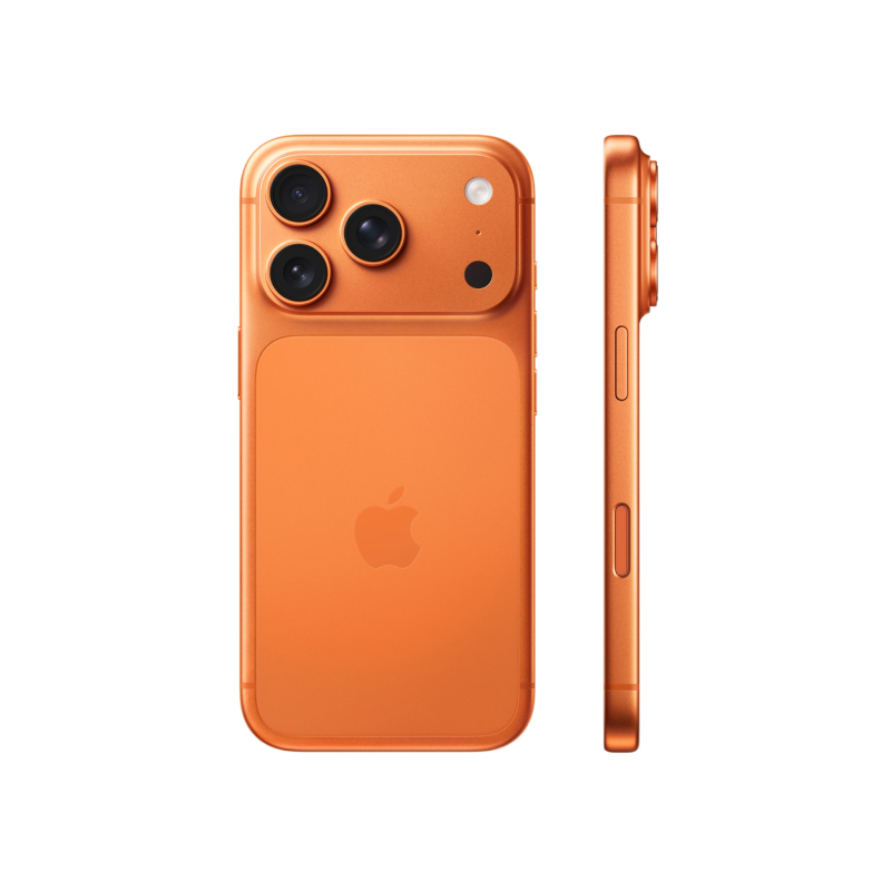 На фото изображено Apple iPhone 17 Pro Max, 1 ТБ, Космический оранжевый