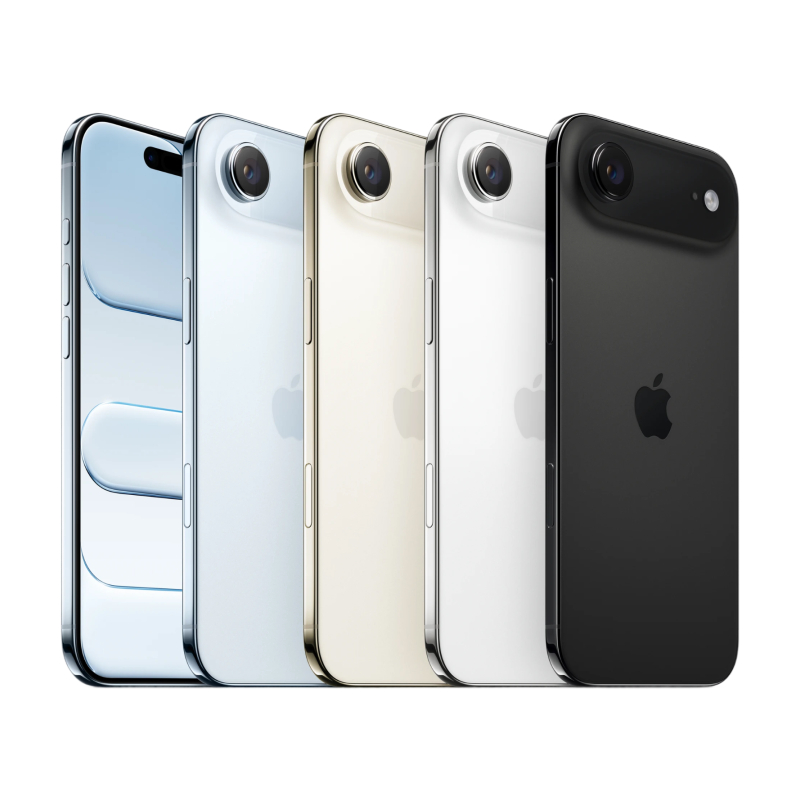 На фото изображено Apple iPhone Air eSIM 256ГБ, Небесно-голубой