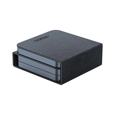 Фото Беспроводная зарядная станция Deppa Mini Fold 3 в 1, черная