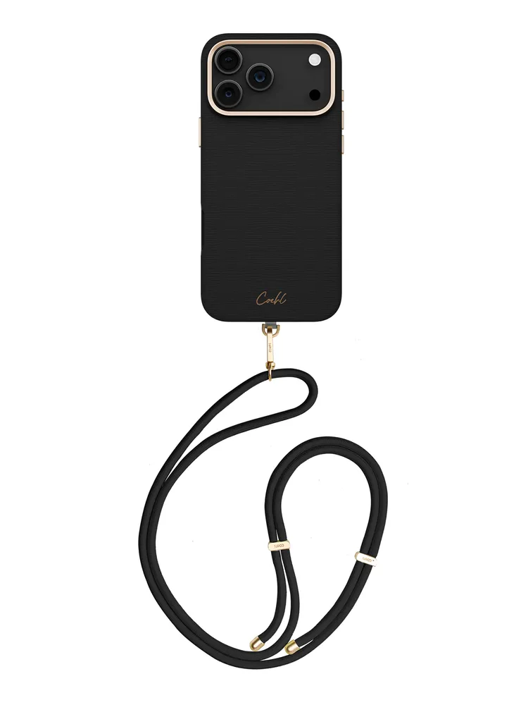 Фото Чехол Uniq Coehl Strap Merelle (MagSafe) для iPhone 17 Pro Max, черный На фото изображено Чехол Uniq Coehl Strap Merelle (MagSafe) для iPhone 17 Pro Max, черный