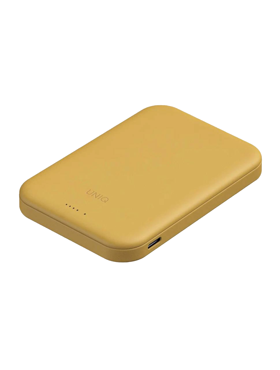 Фото Внешний аккумулятор Uniq Lexa 5000 mAh, желтый На фото изображено Внешний аккумулятор Uniq Lexa 5000 mAh, желтый