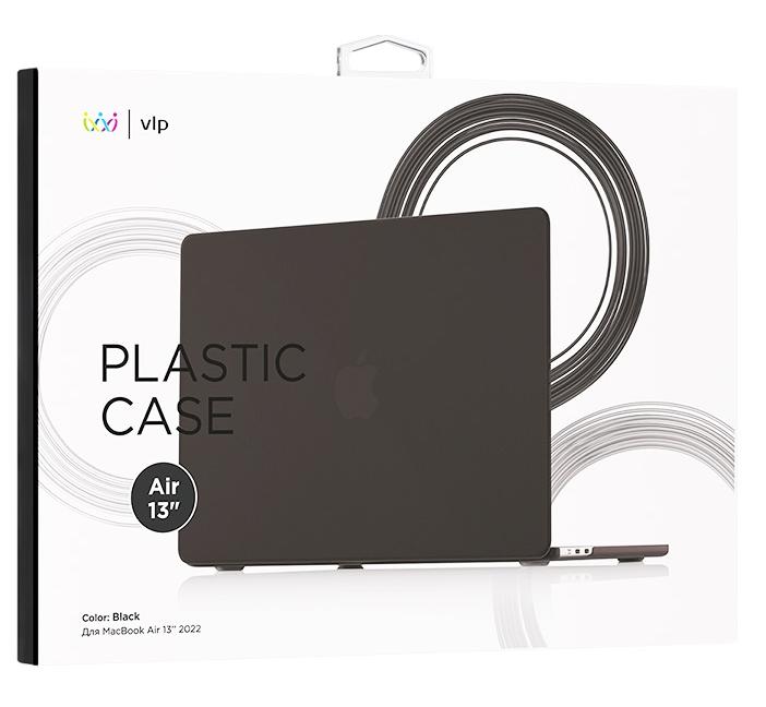 Чехол защитный VLP Plastic Case для MacBook Air 13" 2022, черный Чехол защитный VLP Plastic Case для MacBook Air 13" 2022, черный