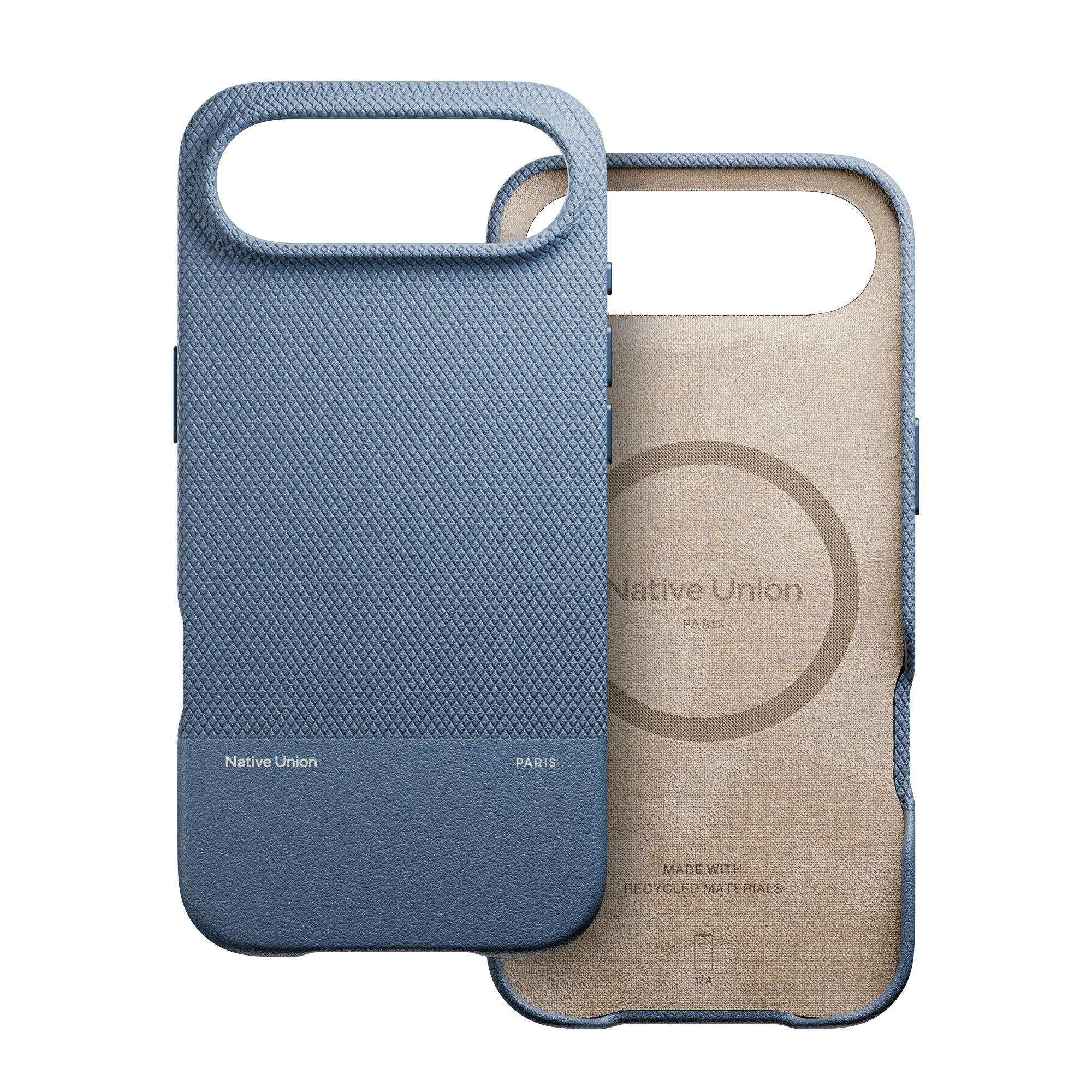 На фото изображено Чехол Native Union Paris (Re)Classic Case для iPhone Air, синий