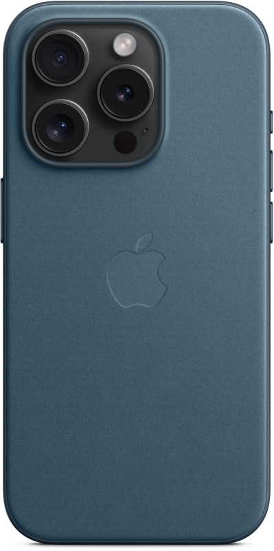Чехол Apple MagSafe FineWoven для iPhone 15 Pro, «Тихоокеанский синий»