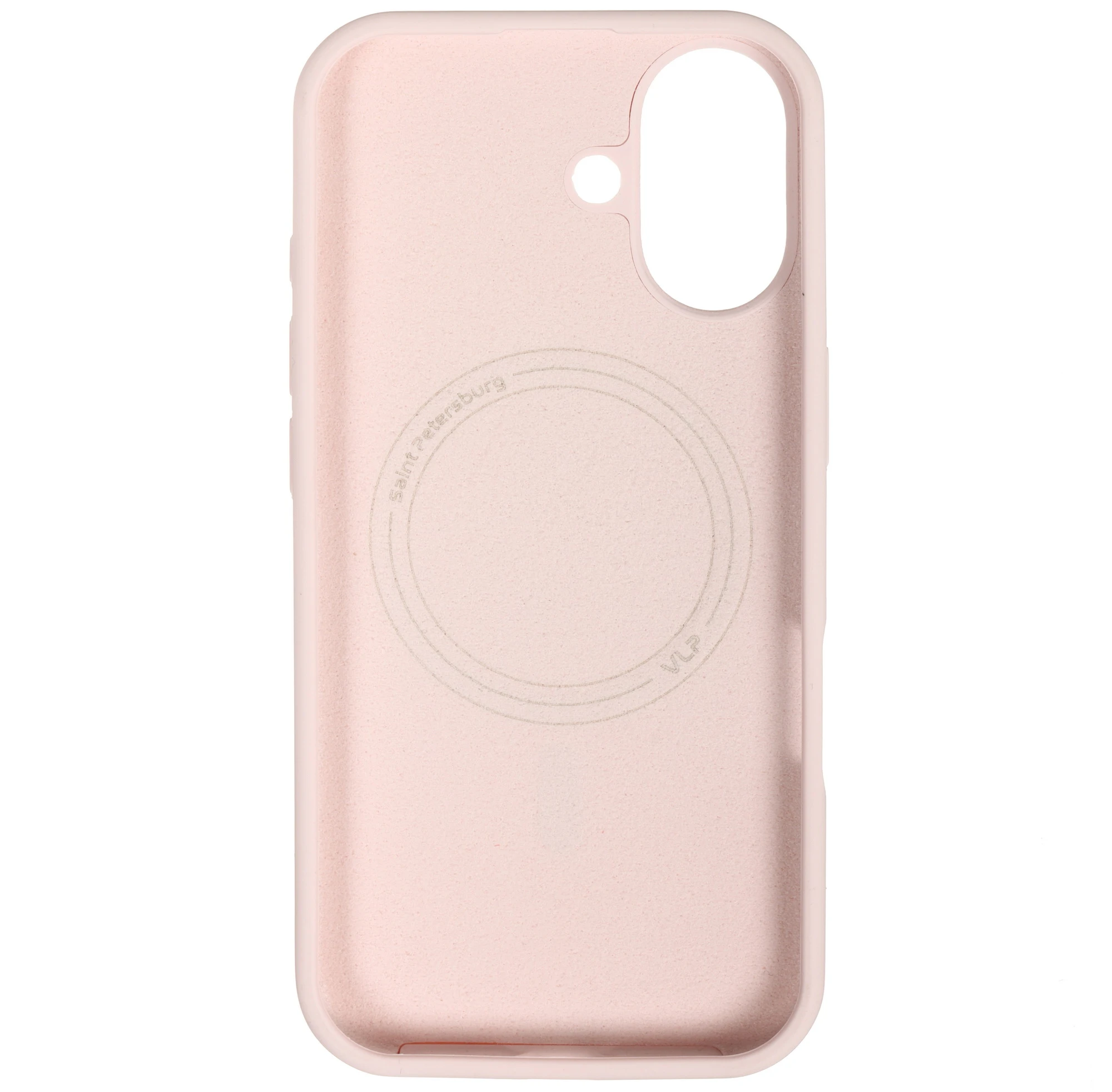 На фото изображено Чехол защитный VLP LITE Mist Case с MagSafe для iPhone 17, розовый