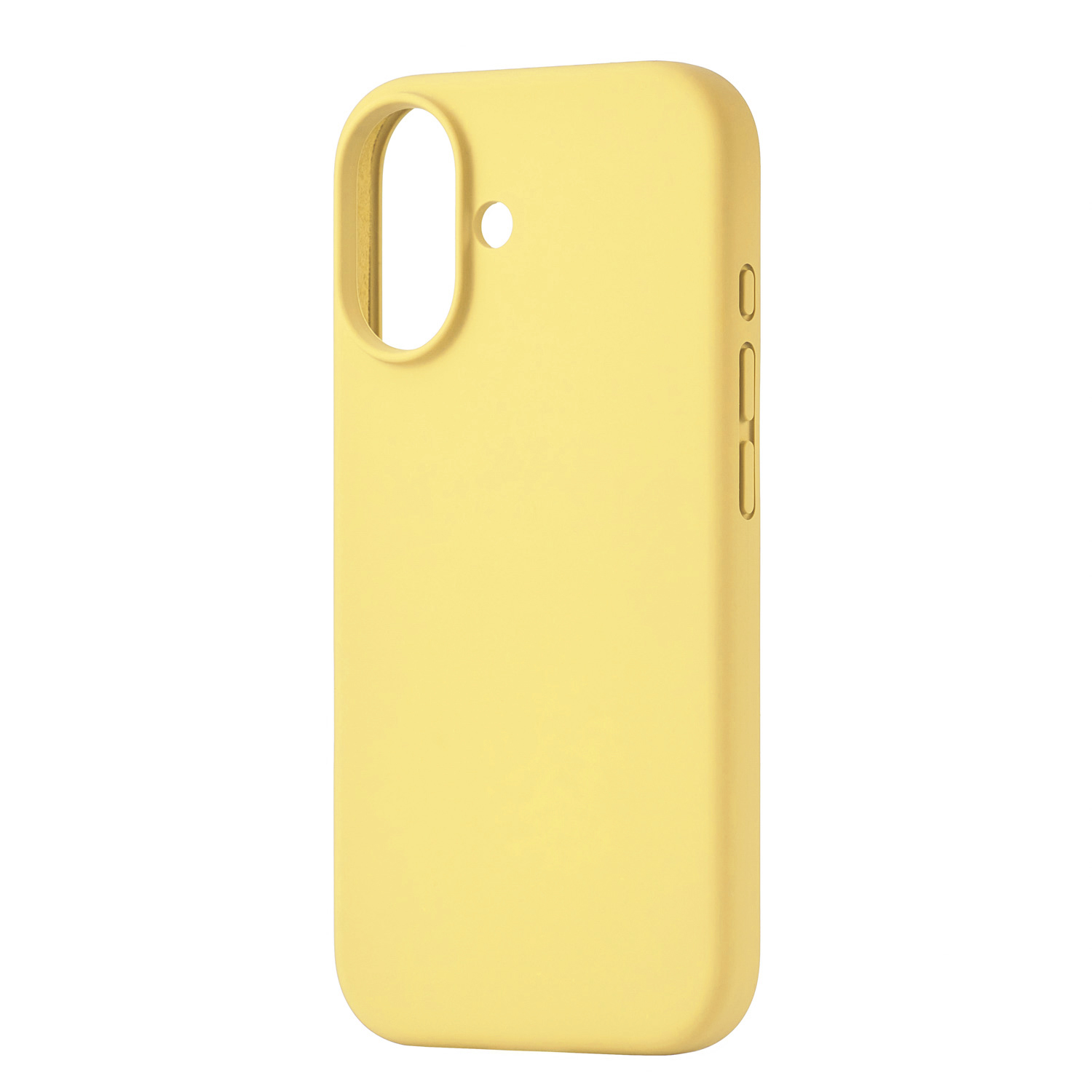 На фото изображено Чехол защитный uBear Touch Mag Case для iPhone 17 MagSafe, светло-жёлтый