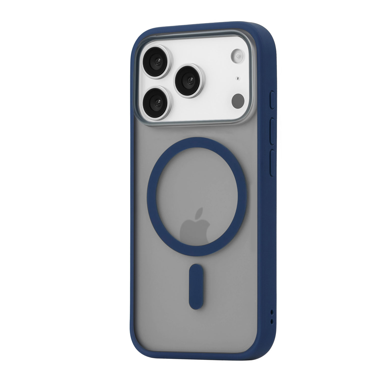 На фото изображено Чехол защитный uBear Cloud Mag Case для iPhone 17 Pro, MagSafe, синий