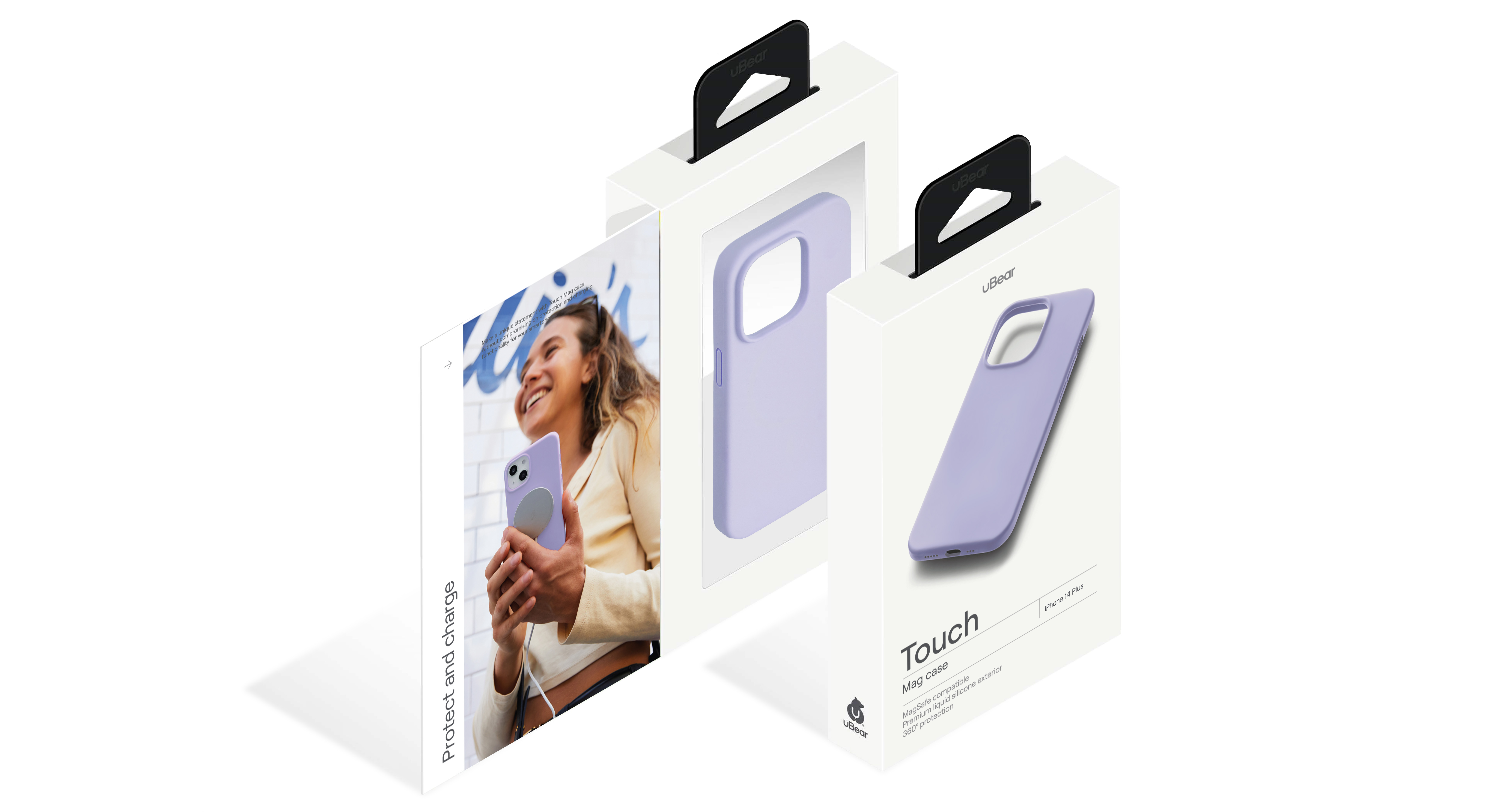 Чехол защитный uBear Touch Mag Case для iPhone 14 Plus, фиолетовый
