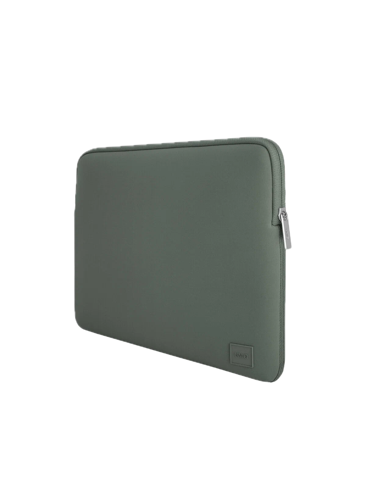 На фото изображено Чехол-сумка Uniq для ноутбуков 14" Cyprus Neoprene, Pewter Green