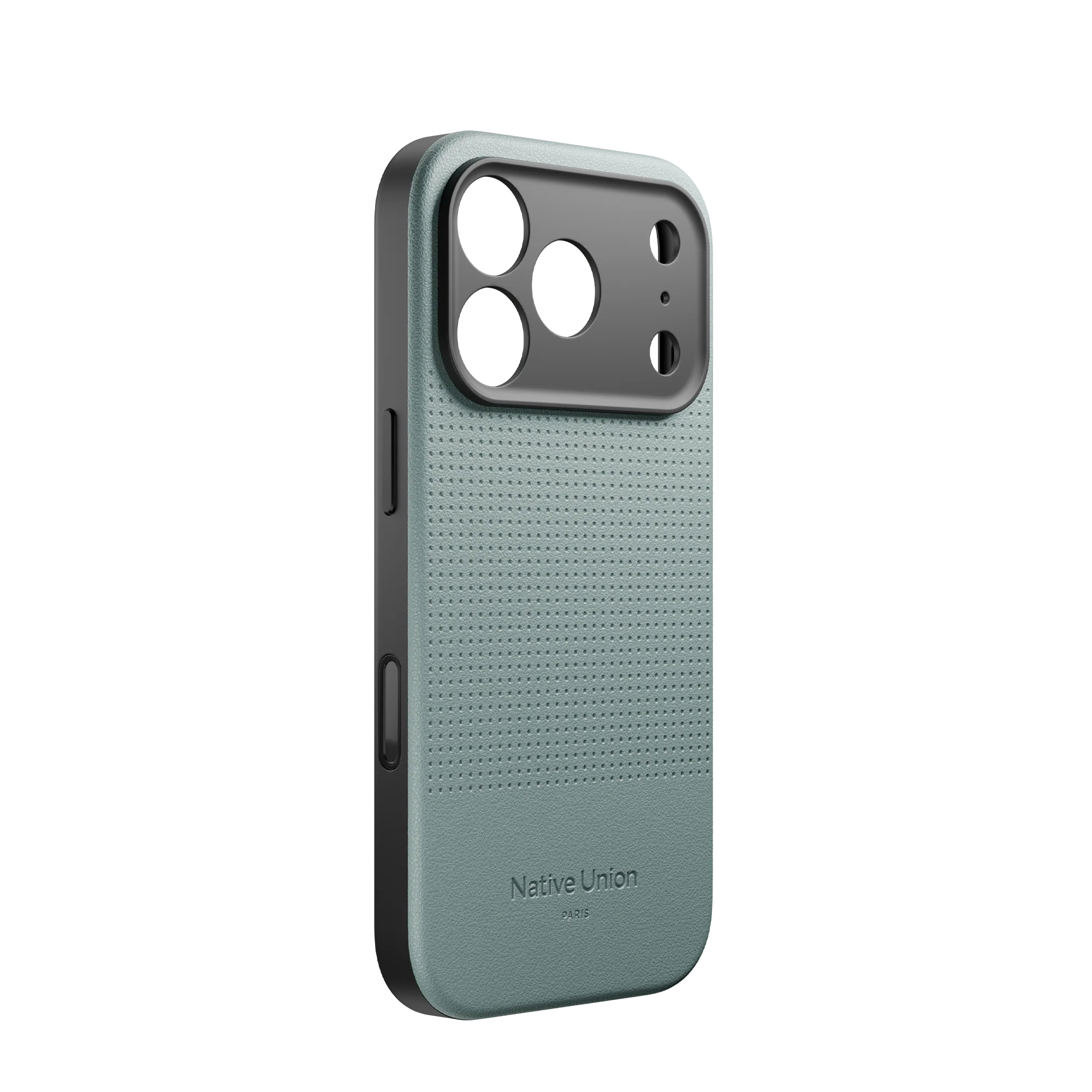 На фото изображено Чехол Native Union Active Case MagSafe для iPhone 17 Pro, зеленый