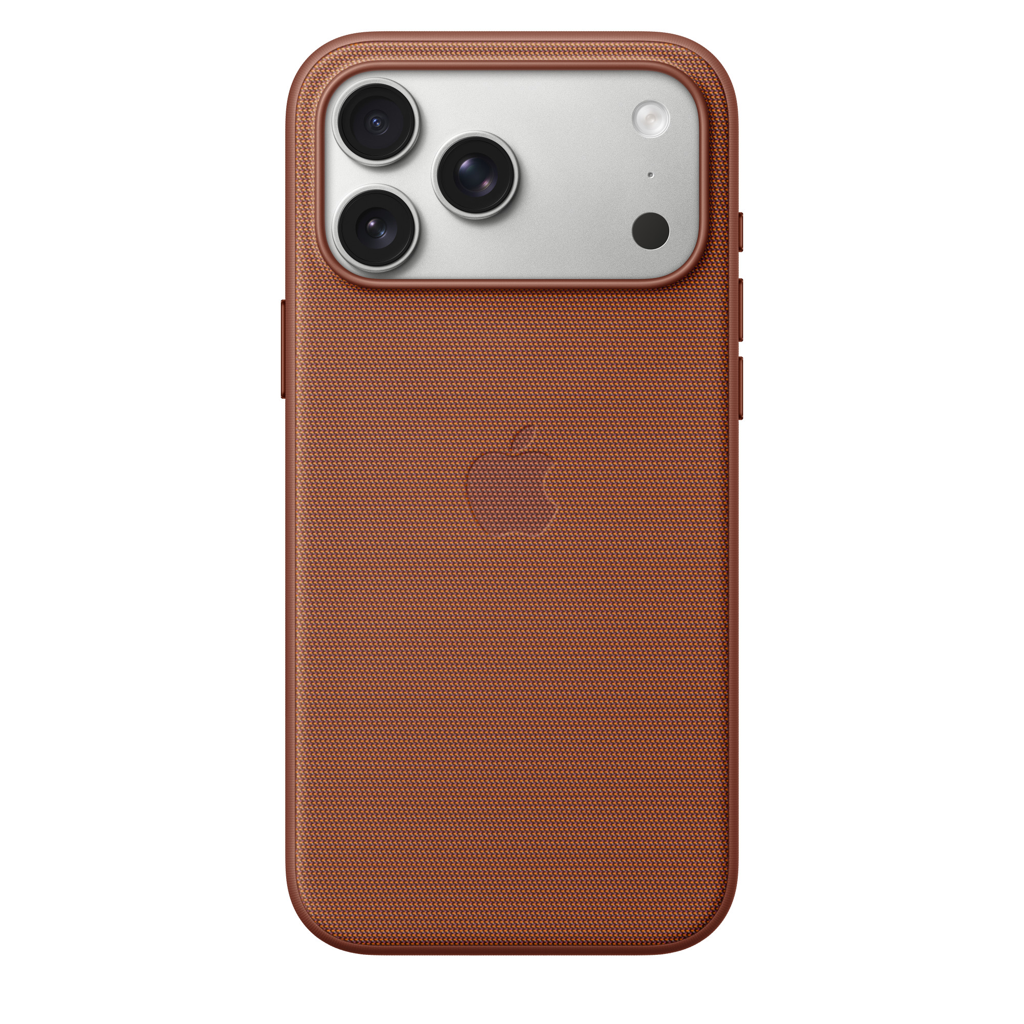 На фото изображено Чехол защитный Apple TechWoven Case with MagSafe для iPhone 17 Pro Max, коричневый