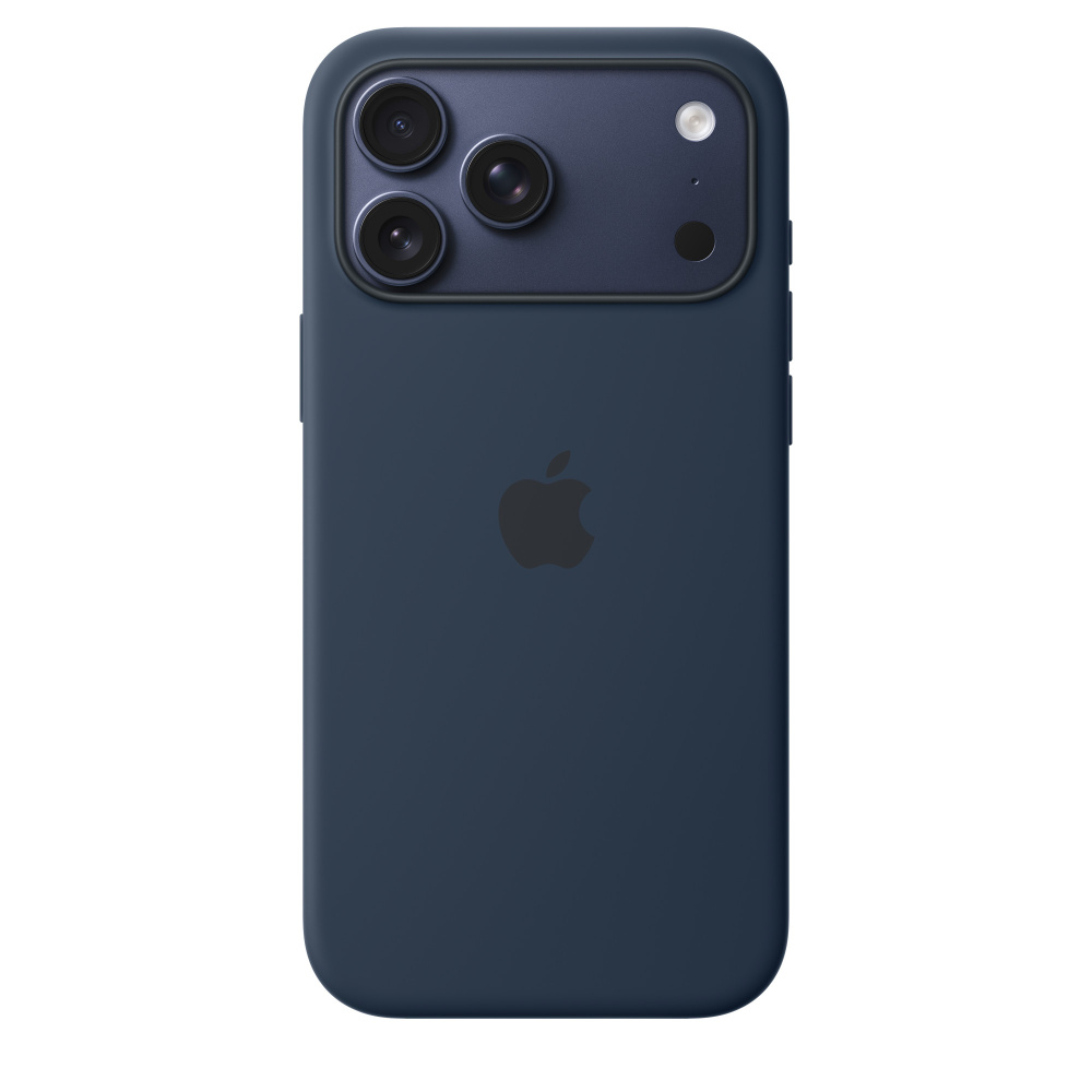 Фото Чехол защитный Apple Silicone Case with MagSafe для iPhone 17 Pro Max, синий Фото Чехол защитный Apple Silicone Case with MagSafe для iPhone 17 Pro Max, синий