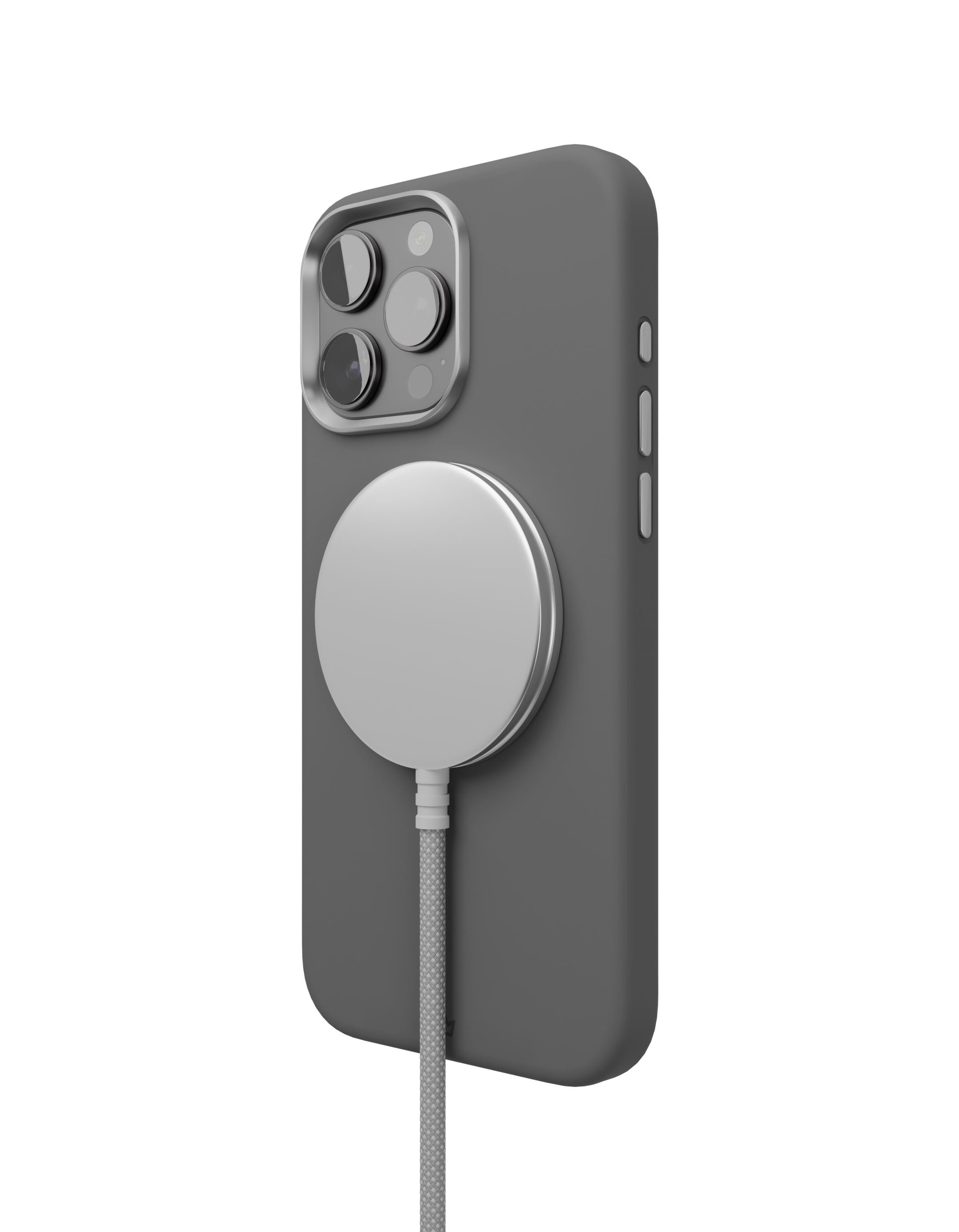Чехол защитный VLP Aster Pro Case с MagSafe для iPhone 16 Pro, серый