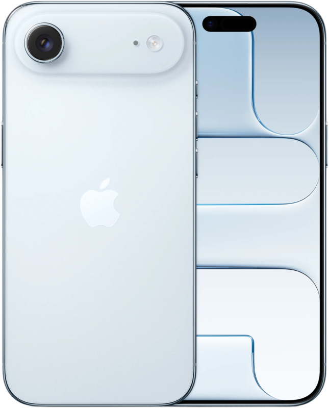 На фото изображено Apple iPhone Air eSIM 256ГБ, Небесно-голубой