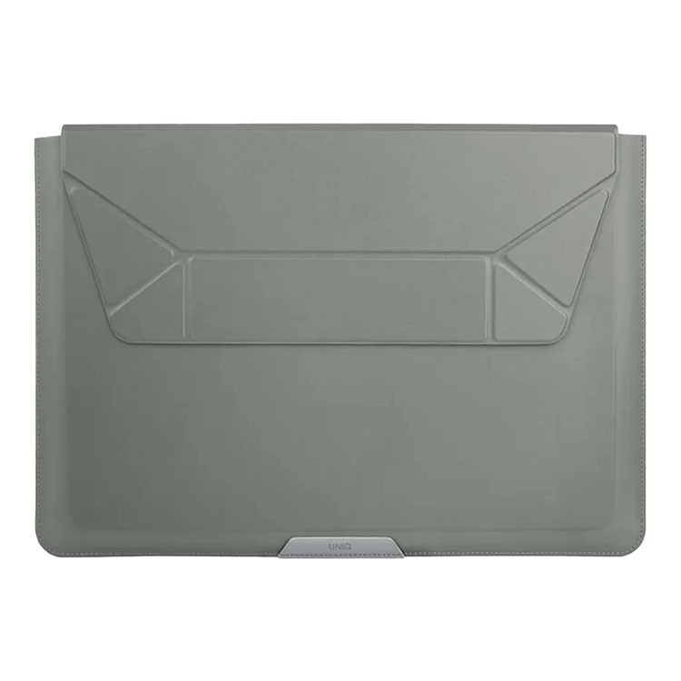 Чехол Uniq для ноутбуков 14" Oslo V.2 PU leather Magnetic Laptop sleeve/foldable stand, зеленый Чехол Uniq для ноутбуков 14" Oslo V.2 PU leather Magnetic Laptop sleeve/foldable stand, зеленый