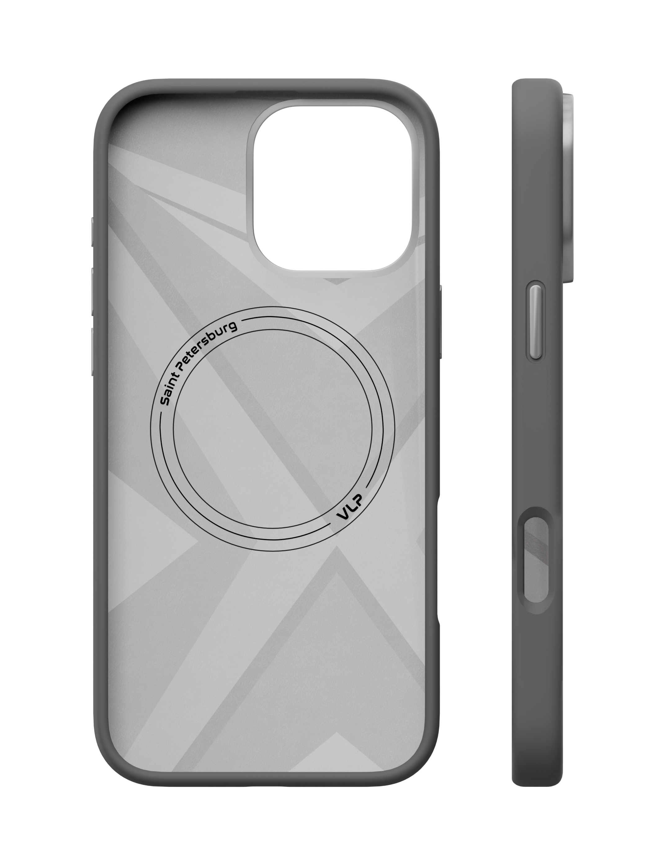 Чехол защитный VLP Aster Pro Case с MagSafe для iPhone 16 Pro, серый