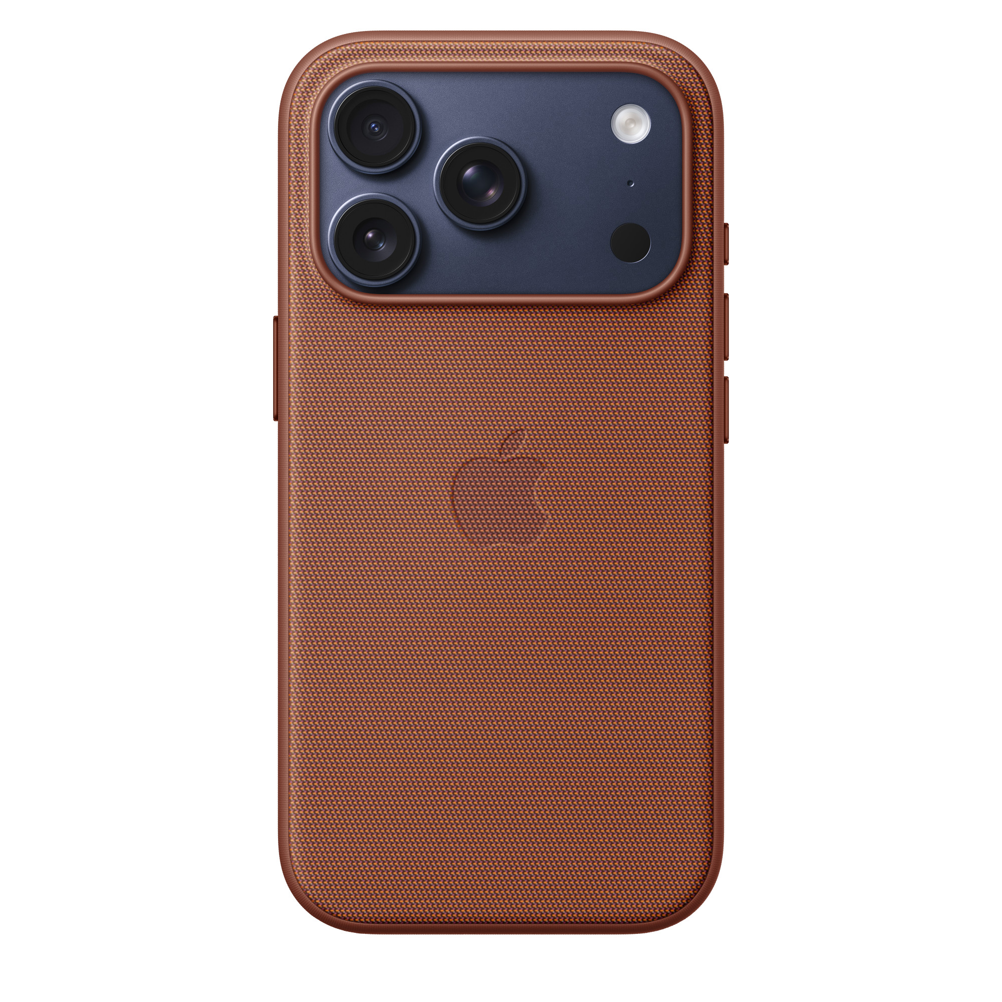 На фото изображено Чехол защитный Apple TechWoven Case with MagSafe для iPhone 17 Pro, коричневый