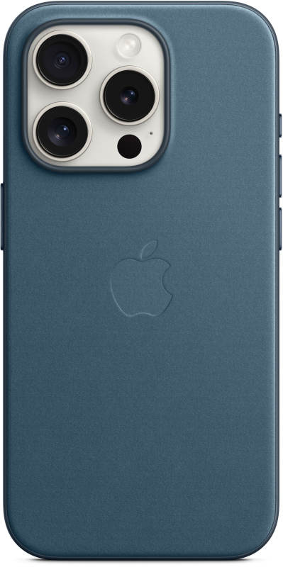 Чехол Apple MagSafe FineWoven для iPhone 15 Pro, «Тихоокеанский синий»