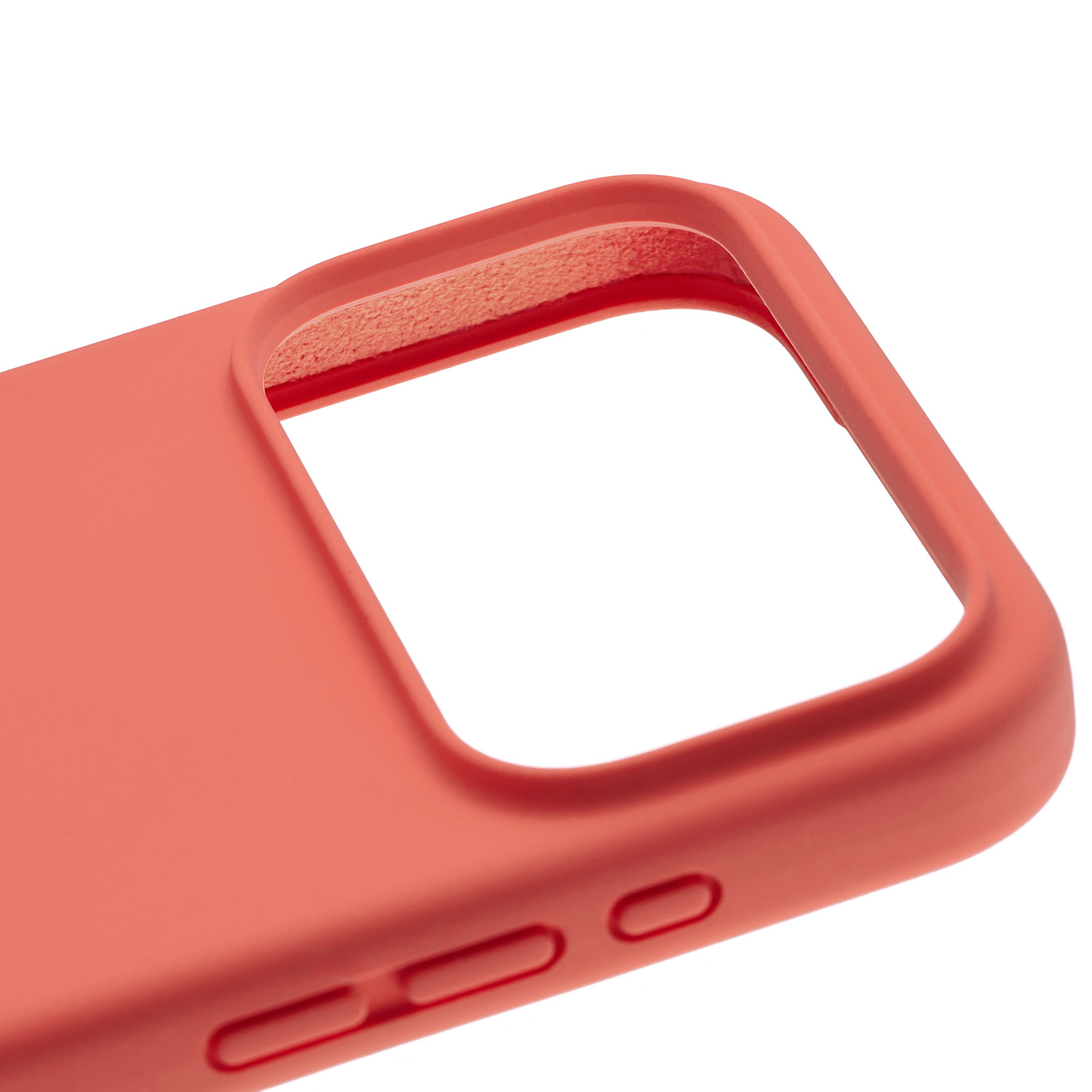 На фото изображено Чехол защитный uBear Touch Mag Case для iPhone 17 Pro Max, MagSafe, коралловый