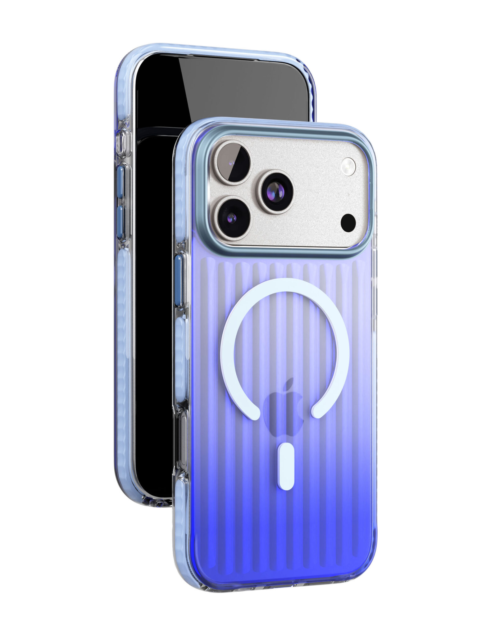 Фото Чехол защитный VLP Pulse Case с MagSafe для iPhone 17 Pro Max, синий На фото изображено Чехол защитный VLP Pulse Case с MagSafe для iPhone 17 Pro Max, синий