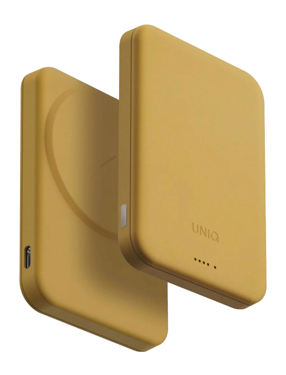 Фото Внешний аккумулятор Uniq Lexa 5000 mAh, желтый На фото изображено Внешний аккумулятор Uniq Lexa 5000 mAh, желтый