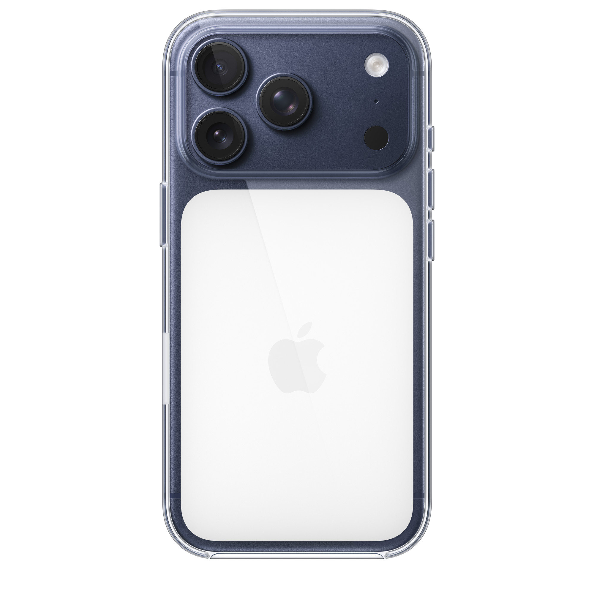 На фото изображено Чехол защитный Apple Clear Case with MagSafe для iPhone 17 Pro, прозрачный
