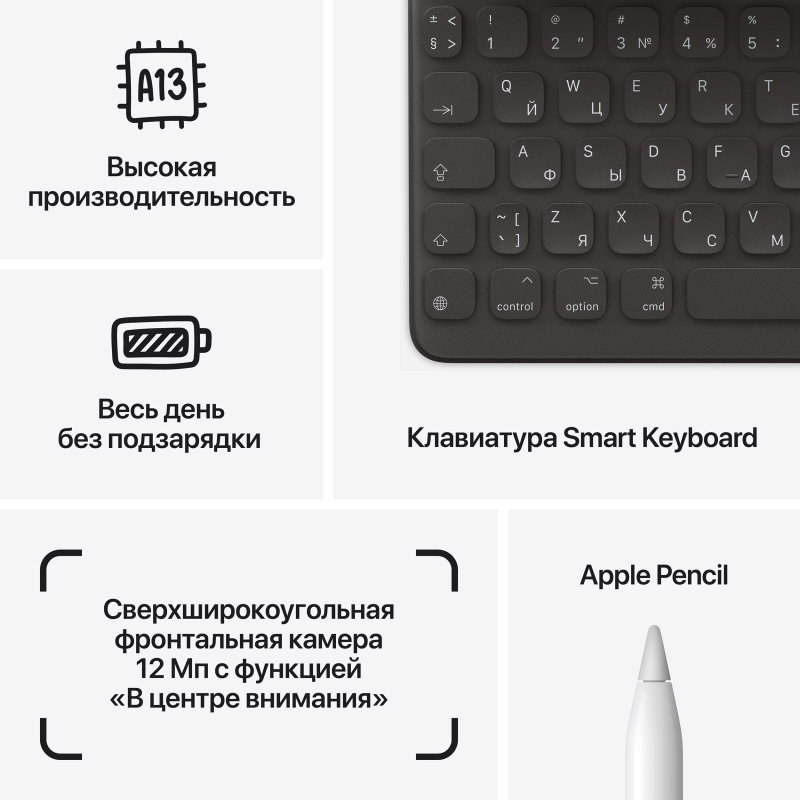 Apple iPad 10,2 (2021) Wi-Fi + Cellular 64 ГБ, Серебристый