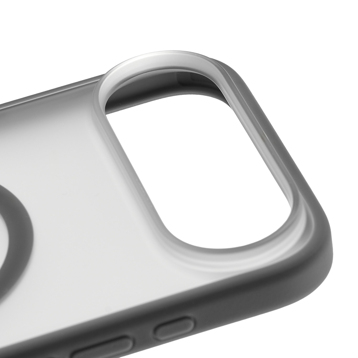 На фото изображено Чехол защитный uBear Cloud Mag Case для iPhone Air, серый