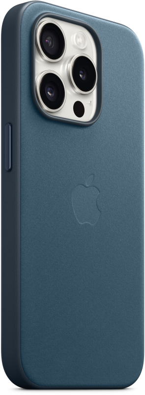Чехол Apple MagSafe FineWoven для iPhone 15 Pro, «Тихоокеанский синий»