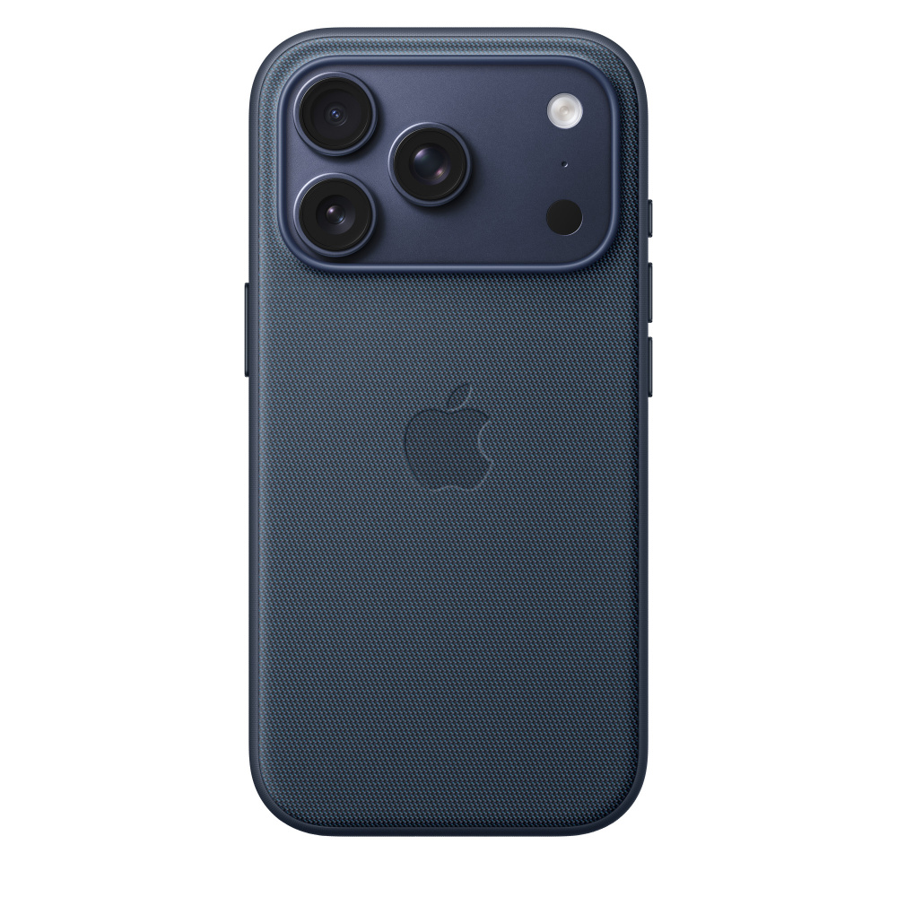 На фото изображено Чехол защитный Apple TechWoven Case with MagSafe для iPhone 17 Pro, синий