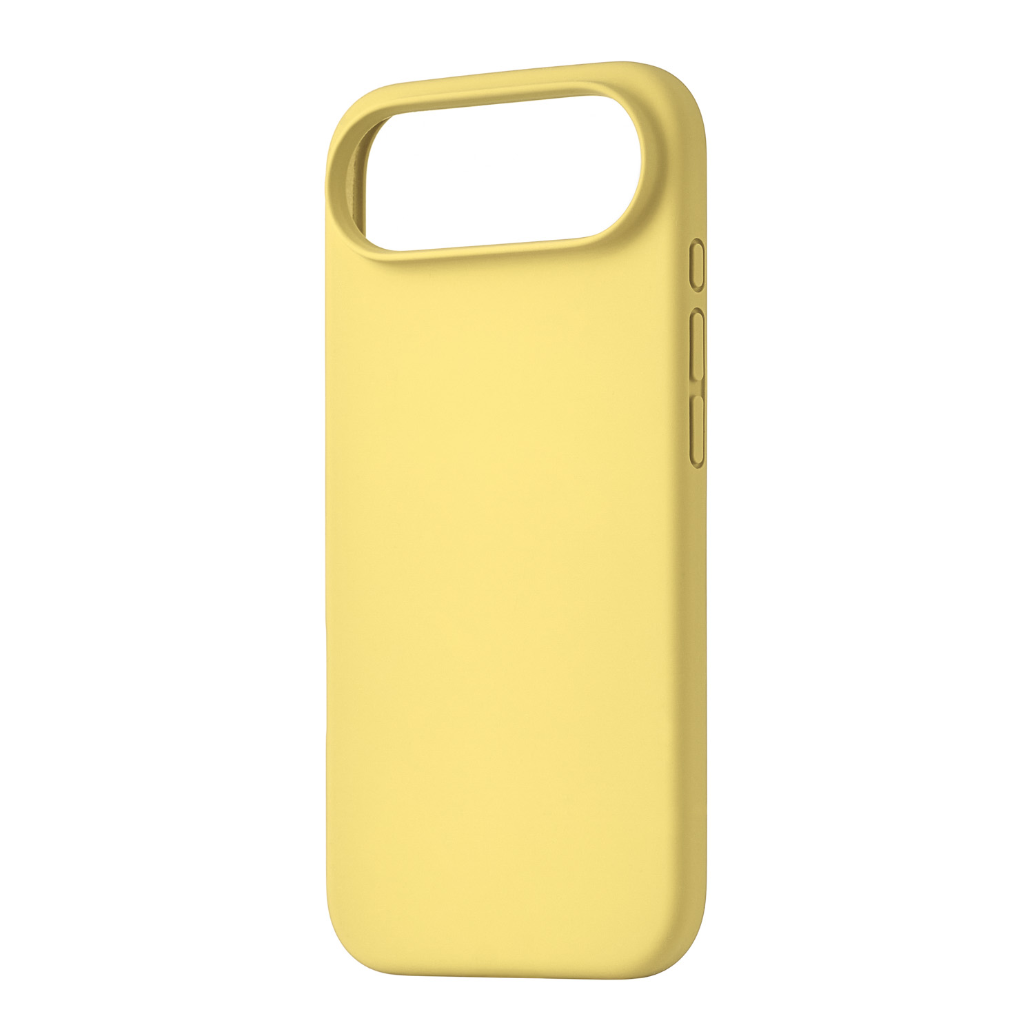 На фото изображено Чехол защитный uBear Touch Mag Case для iPhone 17 Air, MagSafe, светло-жёлтый