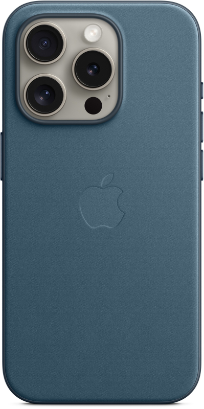 Чехол Apple MagSafe FineWoven для iPhone 15 Pro, «Тихоокеанский синий»