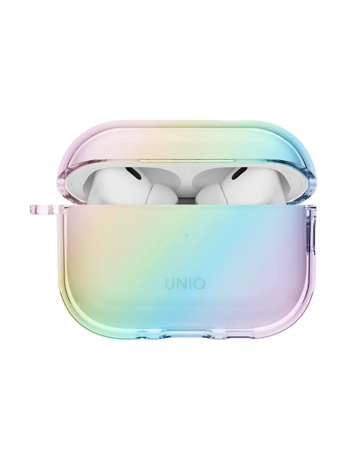 На фото изображено Чехол Uniq Iridescia для AirPods Pro 3, Holo Quartz