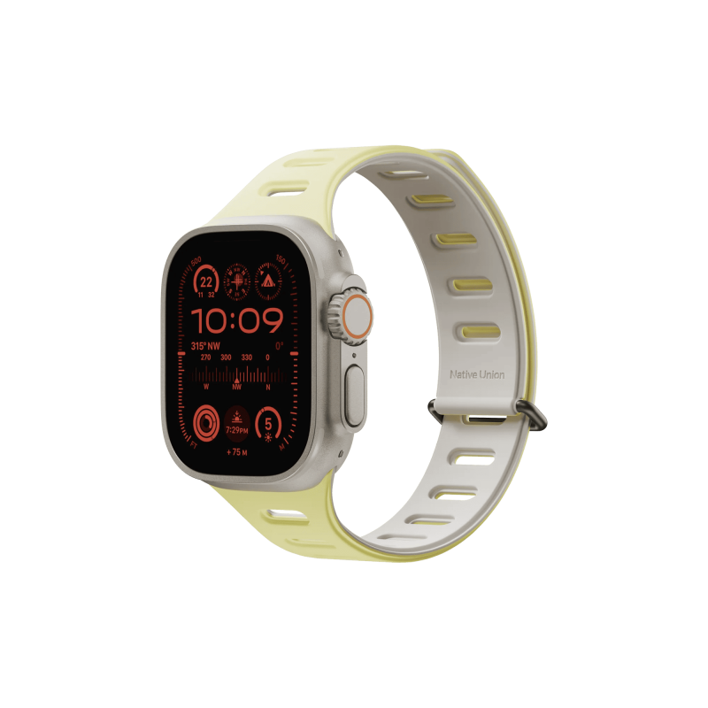 Ремешок Native Union для Apple Watch Magnetic 42/44/45/49мм, желтый/серый