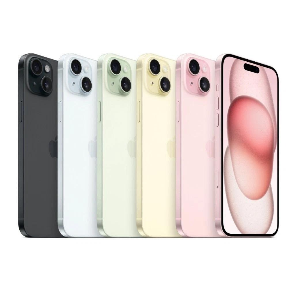 Цвета iPhone 15 – Black, Blue, Green, Yellow и Pink