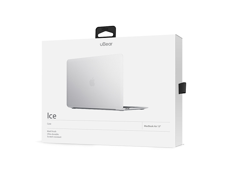 Чехол защитный, uBear Ice Case для MacBook Air 13 (2019, 2020), белый Чехол защитный, uBear Ice Case для MacBook Air 13 (2019, 2020), белый