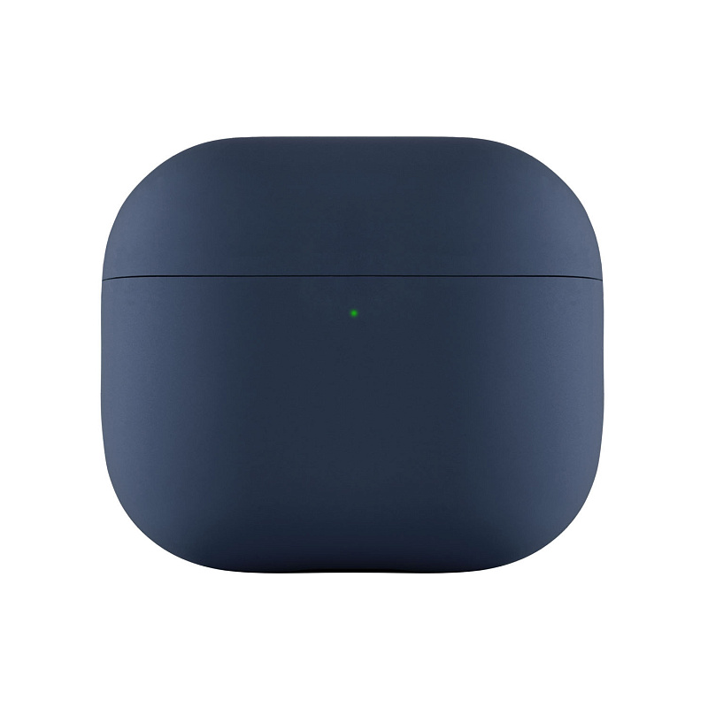 Ультратонкий силиконовый чехол Touch Case для AirPods 3, тёмно-синий