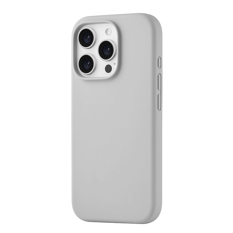 Чехол защитный uBear Touch Mag Case для iPhone 16 Pro, светло-серый Чехол защитный uBear Touch Mag Case для iPhone 16 Pro, светло-серый