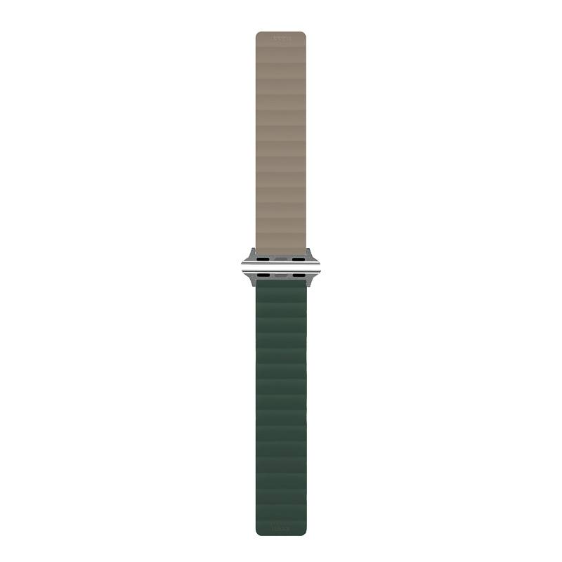 Ремешок uBear Mode для Apple Watch S/M (38, 40, 41 мм), зелёный/серый