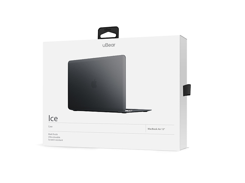 Чехол защитный, uBear Ice Case для MacBook Air 13 (2019, 2020), чёрный Чехол защитный, uBear Ice Case для MacBook Air 13 (2019, 2020), чёрный